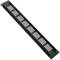 Griglia di aerazione per piastra base in alluminio 350x50mm di colore nero
