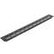 Grille de ventilation pour plinthes base en aluminium 450x50mm de couleur noire