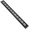Grille de ventilation pour plinthes base en aluminium 450x50mm de couleur noire