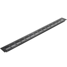 Ventilatierooster voor bodemplaat aluminium 550x50mm in zwarte kleur