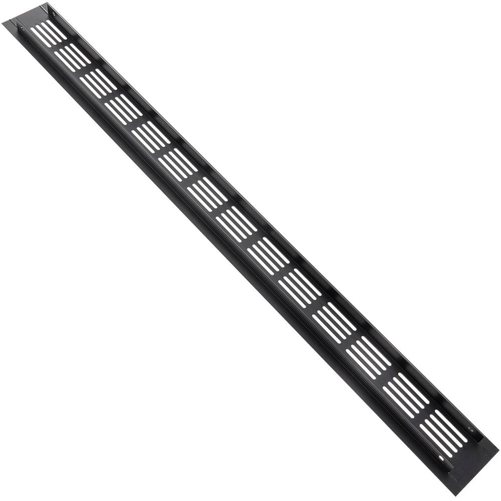 Ventilatierooster voor bodemplaat aluminium 550x50mm in zwarte kleur