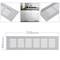 Kratka wentylacyjna do podstawy aluminiowej 250x60mm