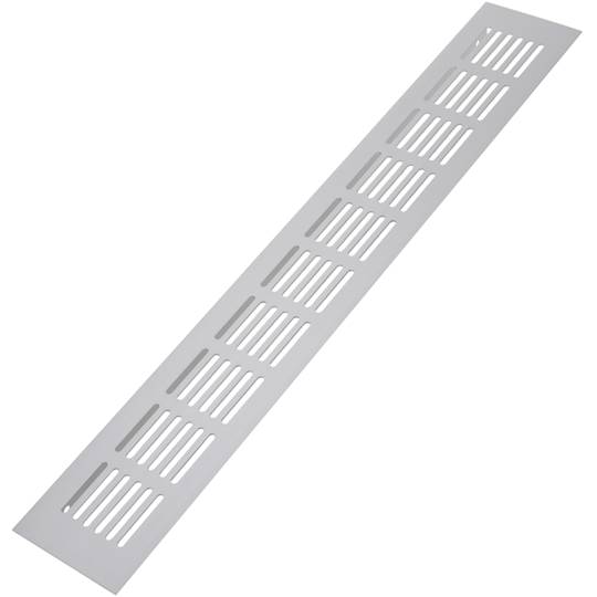 Reixeta de ventilació per sòcol placa alumini 400x60mm