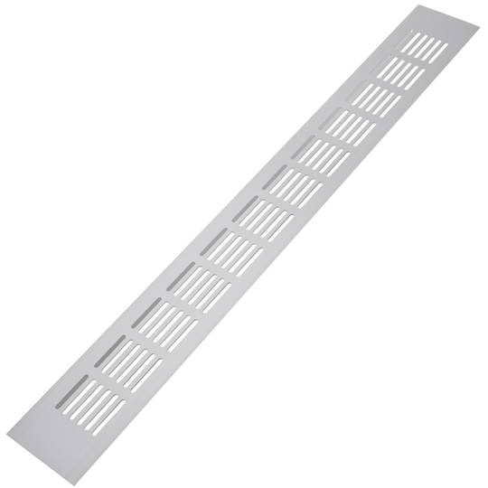 Rejilla de ventilación para zócalo aluminio 500x60mm