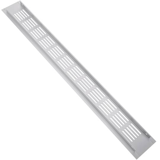 Rejilla de ventilación para zócalo aluminio 500x60mm