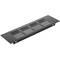 Ventilation grid for baseboard plate aluminum 200x60mm in black color