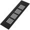 Ventilation grid for baseboard plate aluminum 200x60mm in black color