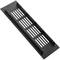 Ventilation grid for baseboard plate aluminum 200x60mm in black color
