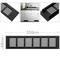 Grille de ventilation pour plinthes base en aluminium 250x60mm de couleur noire