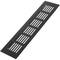 Grille de ventilation pour plinthes base en aluminium 250x60mm de couleur noire