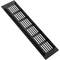 Grille de ventilation pour plinthes base en aluminium 250x60mm de couleur noire