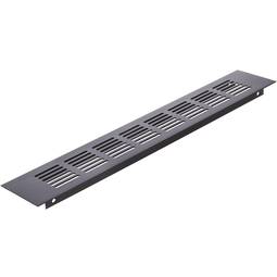 Ventilatierooster voor bodemplaat aluminium 350x60mm in zwarte kleur