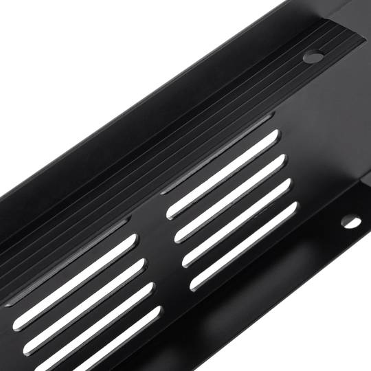 Lüftungsgitter für Fußleiste Aluminium 350x60mm in schwarzer farbe
