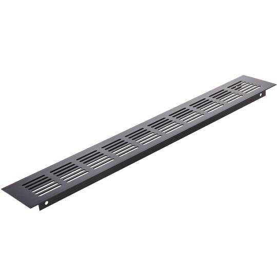Kratka wentylacyjna do podstawy aluminiowej 400x60mm w kolorze czarnym