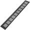 Kratka wentylacyjna do podstawy aluminiowej 400x60mm w kolorze czarnym