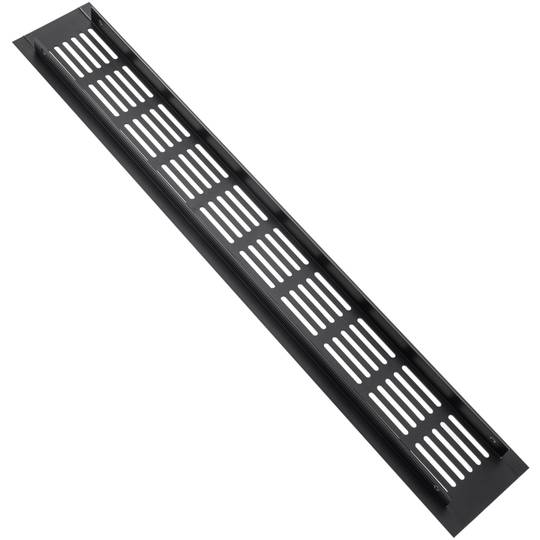 Kratka wentylacyjna do podstawy aluminiowej 400x60mm w kolorze czarnym