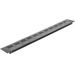 Kratka wentylacyjna do podstawy aluminiowej 450x60mm w kolorze czarnym