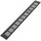 Lüftungsgitter für Fußleiste Aluminium 450x60mm in schwarzer farbe