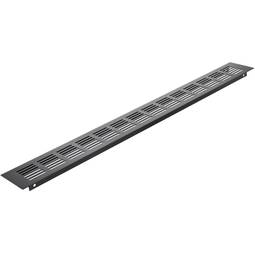 Kratka wentylacyjna do podstawy aluminiowej 550x60mm w kolorze czarnym