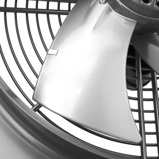 Extractor de aire de pared de 200 mm para ventilación industrial 2550 rpm cuadrado 310x310x48 mm plateado
