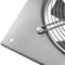 Extractor de aire de pared de 200 mm para ventilación industrial 2550 rpm cuadrado 310x310x48 mm plateado