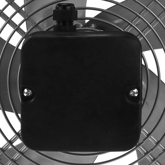 Extractor de aire de pared de 300 mm para ventilación industrial 2550 rpm cuadrado 430x430x64 mm plateado