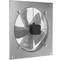 Extractor de aire de pared, de 400 mm para ventilación industrial 1360 rpm cuadrado 540x540x80 mm plateado