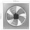 Extractor de aire de pared, de 400 mm para ventilación industrial 1360 rpm cuadrado 540x540x80 mm plateado