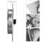 Extractor de aire de pared de 500 mm para ventilación industrial 1350 rpm cuadrado 665x665x95 mm plateado