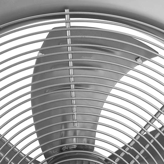Extractor de aire de pared de 500 mm para ventilación industrial 1350 rpm cuadrado 665x665x95 mm plateado