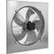 Exaustor de parede de 600 mm para ventilação industrial 1350 rpm quadrado 790x790x100 mm prata