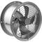 Ventilatore di scarico da 200 mm per ventilazione industriale 2550 rpm rotondo 260x260x180 mm argento