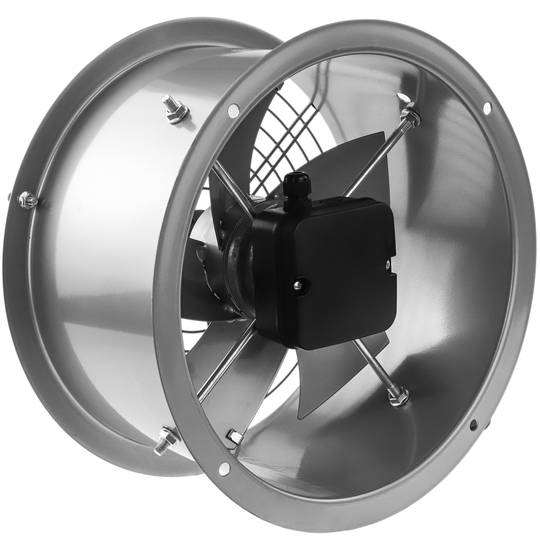 PrimeMatik Extracteur dair de Tube pour la Ventilation Industrielle de 200 mm 2550 RPM Rond 260x260x180 mm 