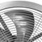 Ventilatore di scarico da 200 mm per ventilazione industriale 2550 rpm rotondo 260x260x180 mm argento