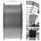 Extractor de aire de tubo de 400 mm para ventilación industrial 1360 rpm redondo 470x470x210 mm plateado