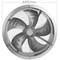 Ventilatore di scarico da 600 mm per ventilazione industriale 1350 rpm rotondo 670x670x280 mm argento