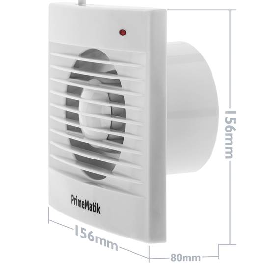 Ventilador de escape, Extractor de aire de 100 mm de diámetro, alta  potencia de succión, para lavabo cocina trastero garaje - Cablematic
