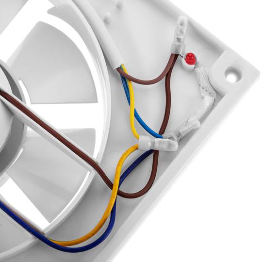 Abluftventilator, Lüfter Absaugung von 200 mm Durchmesser, hohe Saugleistung,für WC Toilette Küche Abstellraum Garage