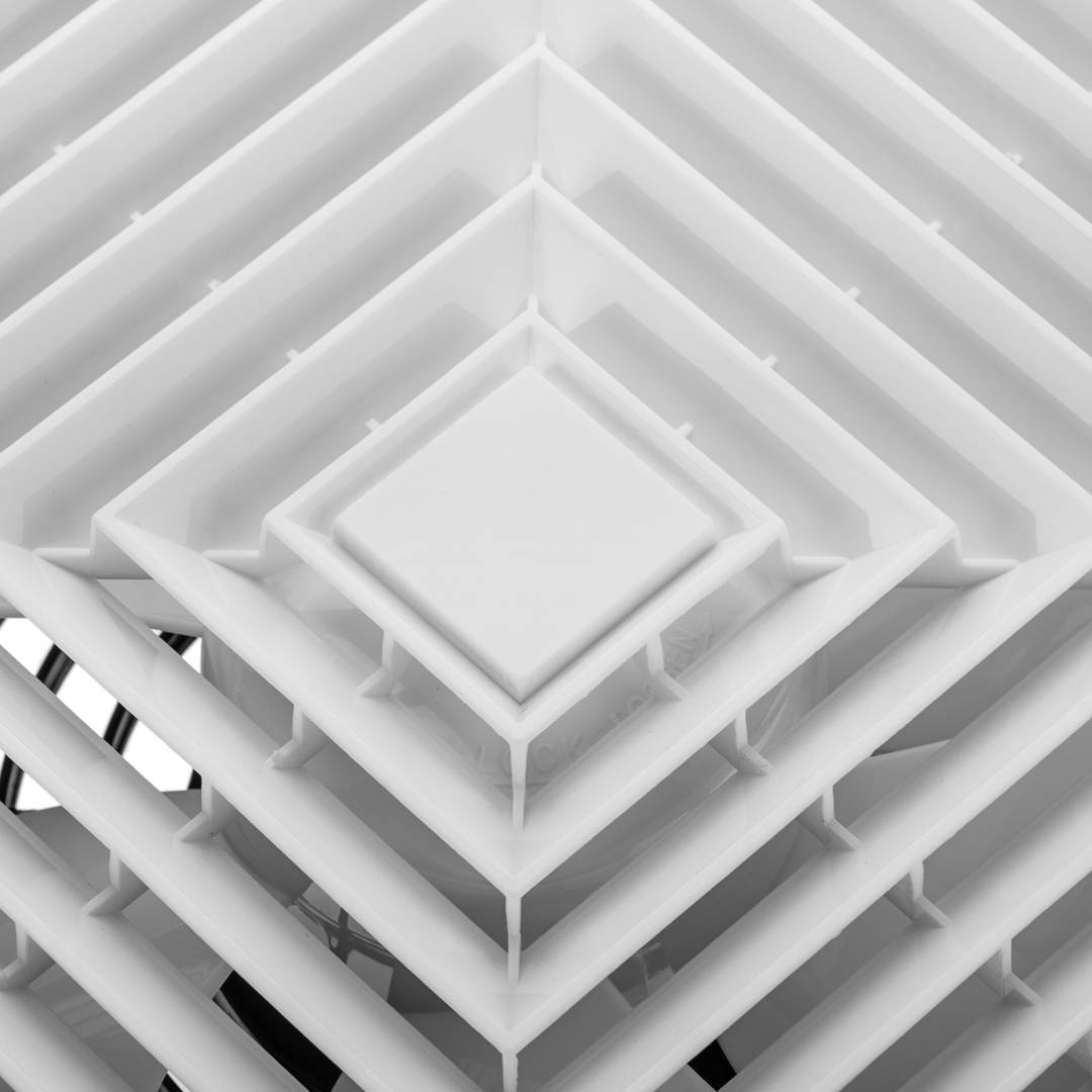 Ventilatore di scarico 305x305 mm, alta potenza di aspirazione, ideale per WC bagno cucina ripostiglio garage