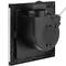 Exhaust fan, Extractor fan 240x240 mm, with grill and non-return valve with 90 degree outlet, extra flat
