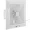 Exhaust fan, Air extractor 290x290 mm, with grill and non-return valve with 90 degree outlet, extra flat