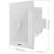 Exhaust fan, Air extractor 290x290 mm, with grill and non-return valve with 90 degree outlet, extra flat