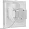 Exhaust fan, Air extractor 290x290 mm, with grill and non-return valve with 90 degree outlet, extra flat