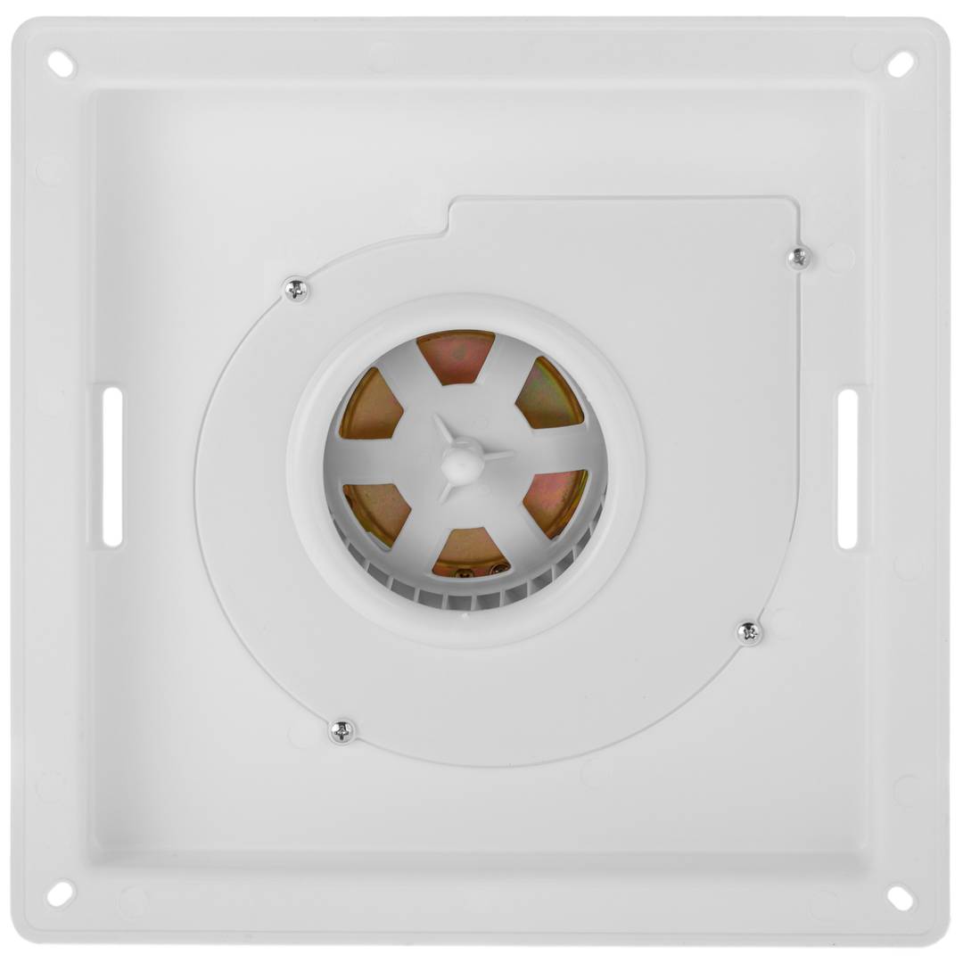PrimeMatik - Ventilador de escape, Extractor de aire 333x333 mm sin tapa  con sistema antirretorno para baño