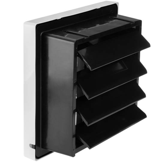 Extracteur de ventilateur, Extracteur d’air 290x290 mm, sans couvercle avec système anti-retour, pour toilette cuisine garage