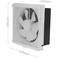 Ventilador de escape, Extractor de aire 190x190 mm con sistema antirretorno para baño lavabo cocina trastero garaje