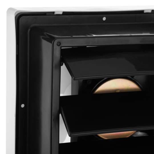 Ventilador de escape, Extractor de aire 190x190 mm con sistema antirretorno para baño lavabo cocina trastero garaje