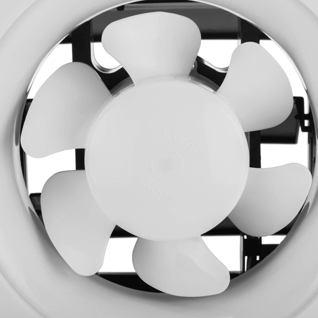 Abluftventilator, Lüfter Absaugung 230x230 mm mit Rückschlag Gitter, für WC  Toilette Küche Abstellraum Garage - Cablematic