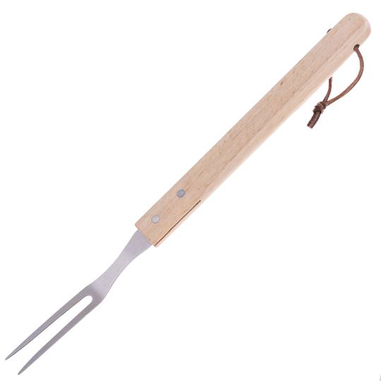 Carving fork for 40 cm stainless steel barbecues