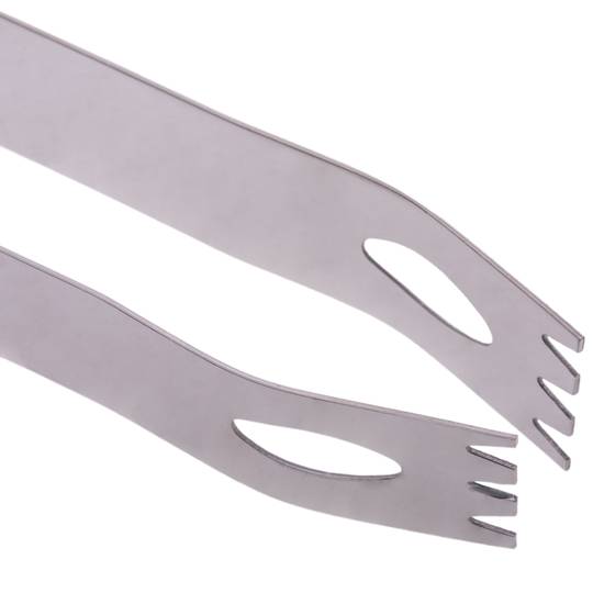 Pack de 3 utensílios para churrasco em aço inox